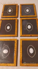 cammei incorniciati fatti a mano 