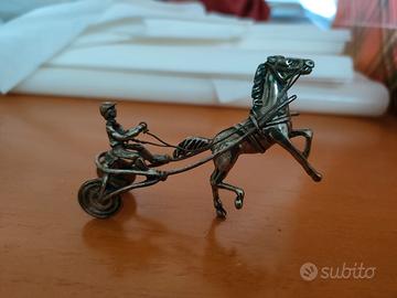 Microfusione in argento Fantino cavallo 