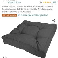 set cuscini color grigio antracite