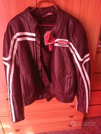giacca in pelle moto  Spike tg 52