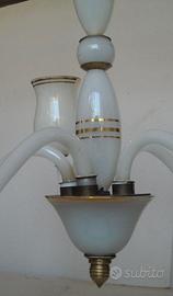 Lampadario a 5 luci vintage Murano 