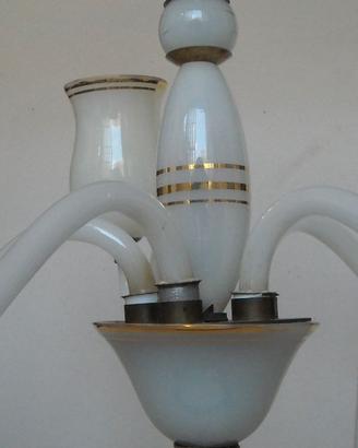 Lampadario a 5 luci vintage Murano 