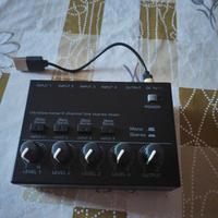 Mini mixer per pedaliera Basso /chitarra