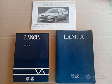 Lancia DELTA HF INTEGRALE Set libretti Custodia 87
