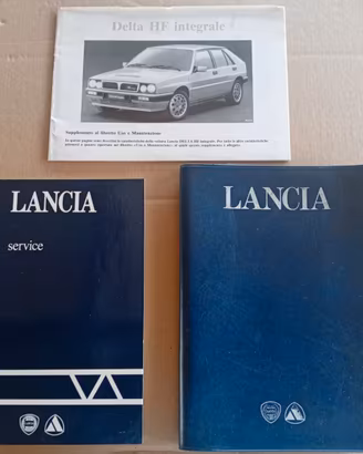 Lancia DELTA HF INTEGRALE Set libretti Custodia 87