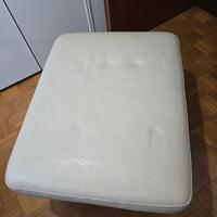 Pouf in pelle bianca – 60€ trattabili