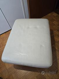 Pouf in pelle bianca – 60€ trattabili