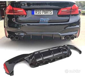 DIFFUSORE BMW G30 G31 LOOK M5 NERO LUCIDO