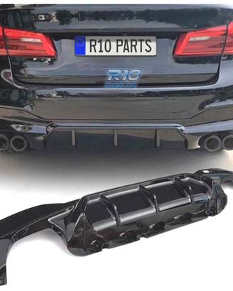 DIFFUSORE BMW G30 G31 LOOK M5 NERO LUCIDO