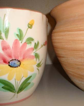 2 Porta vaso - ceramica e terracotta
