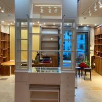 Scaffalatura bifacciale bianca