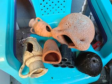 Rocce e legni per acquario