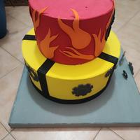 Torta finta per compleanno 