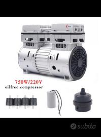 Compressore Motore 750w  230v silenziato Nuovo