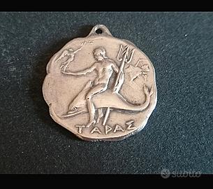 Medaglia - ciondolo di Taranto in argento 800
