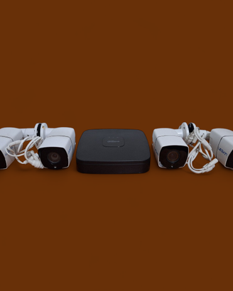 KIT NVR DAHUA E 4 TELECAMERE IP