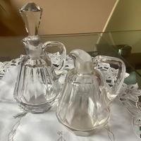 Set olio e aceto in cristallo vintage