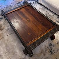 Tavolino etnico in legno massello stile orientale