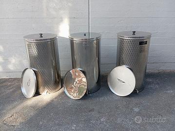 BOTTI IN ACCIAIO INOX PER OLIO/VINO