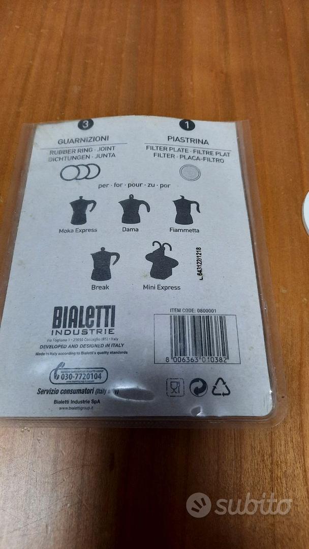 Bialetti industrie 1 guarnizione + filtro 4 tazze