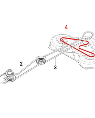 Cinghia piatto lame 589530701 Trattorino Husqvarna
