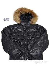 FLY MODA piumino giacca inverno piuma pelliccia M