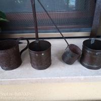 Set antiche misure per liquidi 