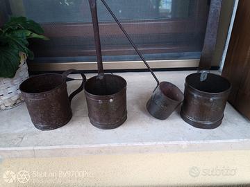 Set antiche misure per liquidi 