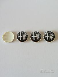 Kit 4 coprimozzo neri Alfa Romeo Giulietta 159 Bre