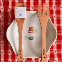 Insalatiera THUN con posate di legno farfalle