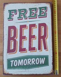Quadretto "Free Beer Tomorrow"