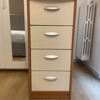 Cassettiera salva spazio 4 cassetti