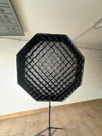 Softbox 80cm ottagonale con griglia