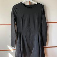 SHEIN PETITE Abito monocolore orlo svasato nero