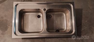 Lavandino INOX doppia vasca