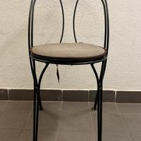 Sedie da esterno in ferro battuto