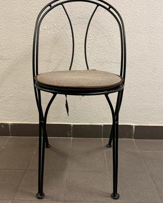 Sedie da esterno in ferro battuto