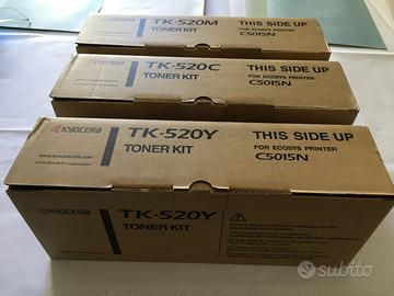 N.3 toner Kyocera TK-520 originali