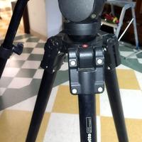 cavalletto video manfrotto 528xb con testa 519