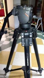 cavalletto video manfrotto 528xb con testa 519