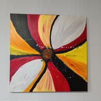 quadro astratto dipinto a mano 50x50