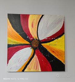 quadro astratto dipinto a mano 50x50
