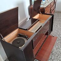 stereo vintage con giradischi Grundig  anni 60