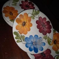 piatti piani ceramica dipinti a mano