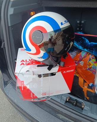 Casco jet LS2 con doppia visiera 
