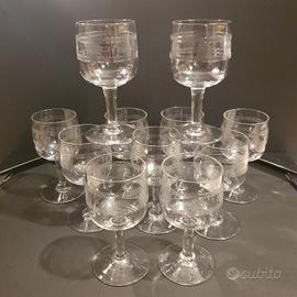 Bicchieri a stelo - calici da vino o  liquore 