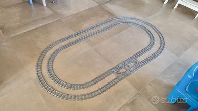 Binari treno LEGO compatibili - doppio tracciato