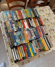 Lotto di 91 videocassette VHS anni 80-90-2000