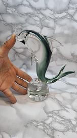 Vintage delfino in vetro di murano cm 22,5