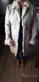 Cappotto Vintage in Vera Pelle e Pelliccia 